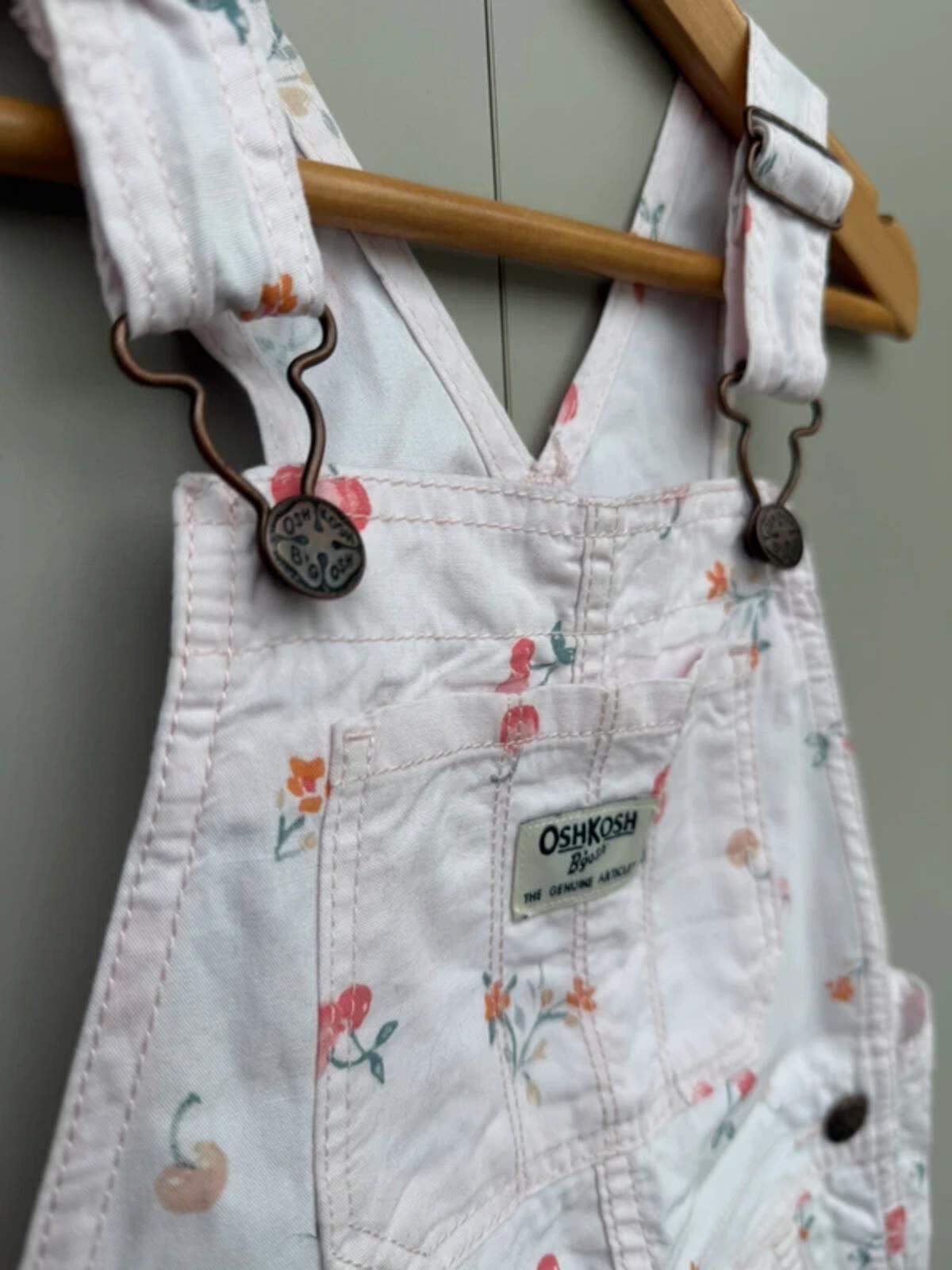 Oshkosh Cherry Shortall Dungarees 5T