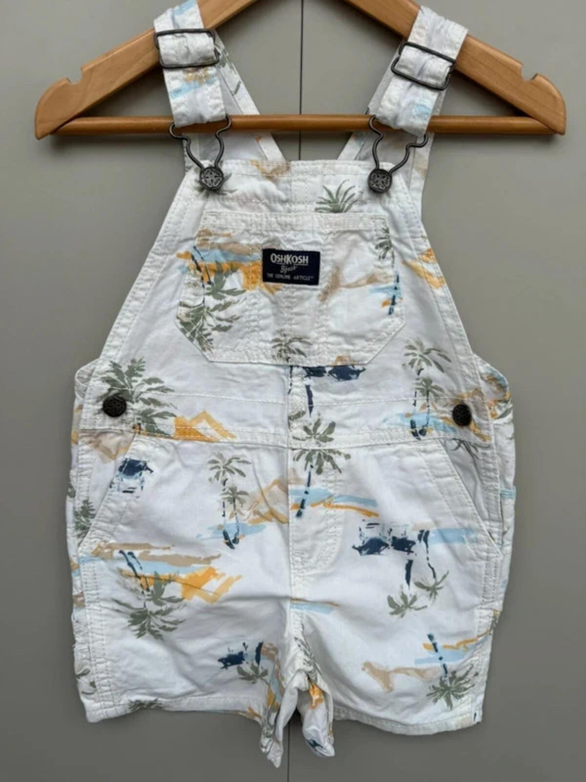 Oshkosh Beach Shortall Dungarees 18M