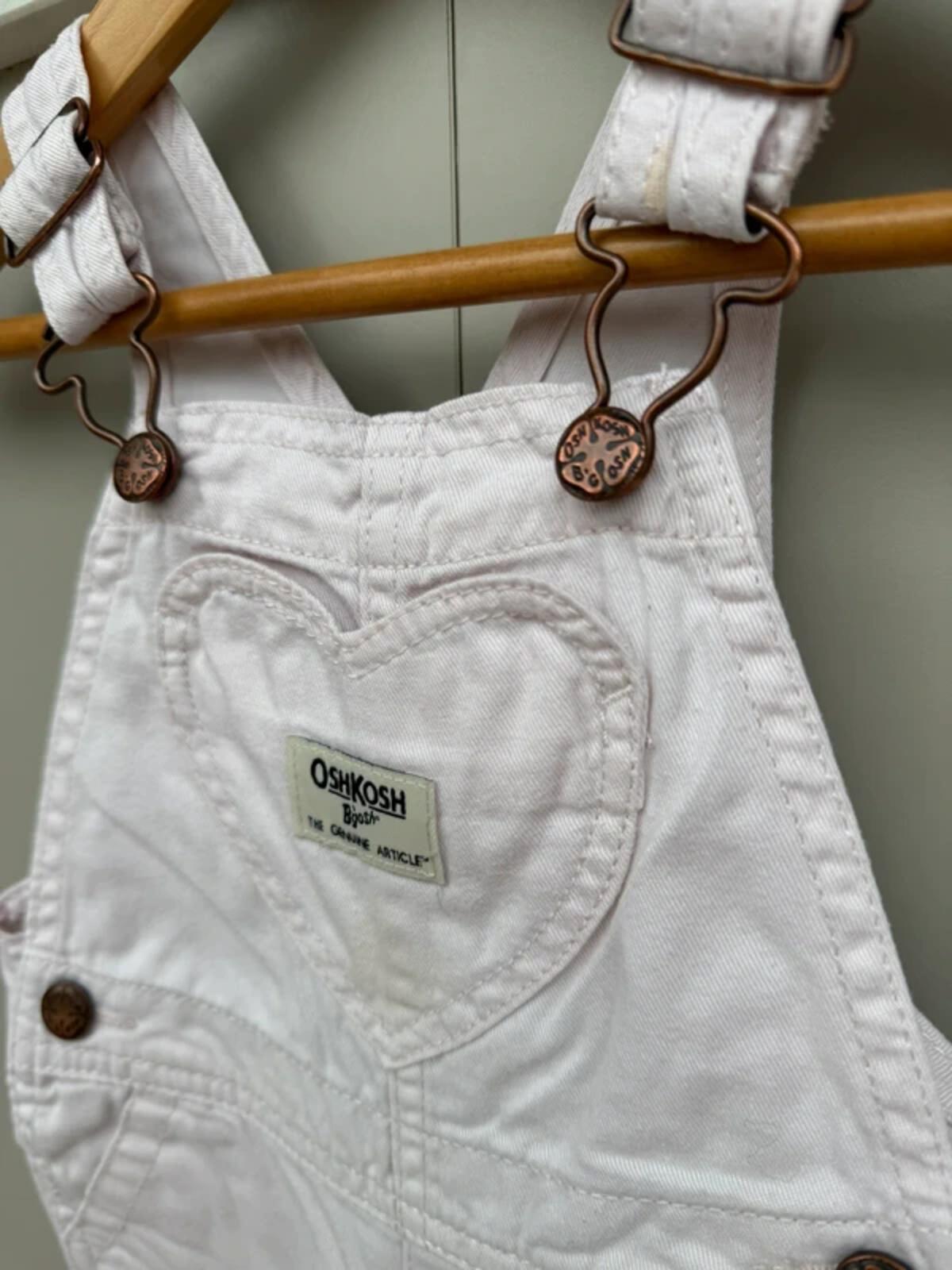 Oshkosh Pink Rose Dungarees 18M