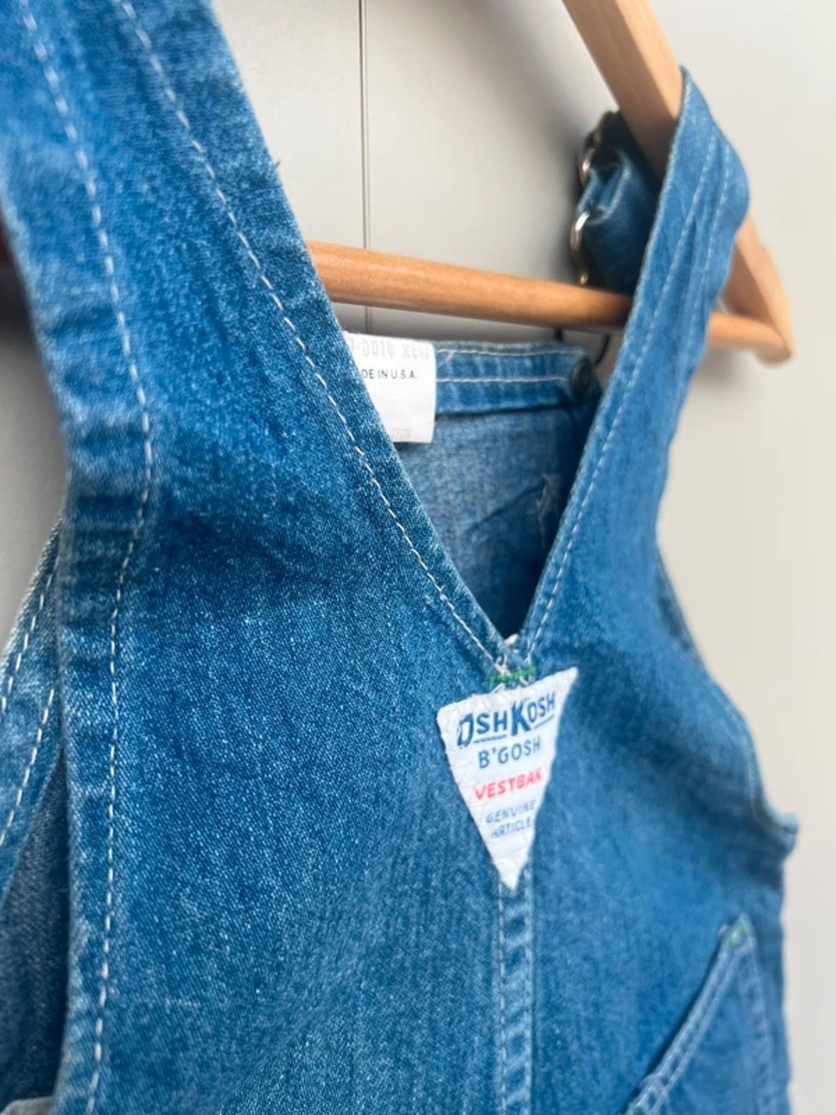 Oshkosh Unisex Vintage Shortall Dungarees 9M