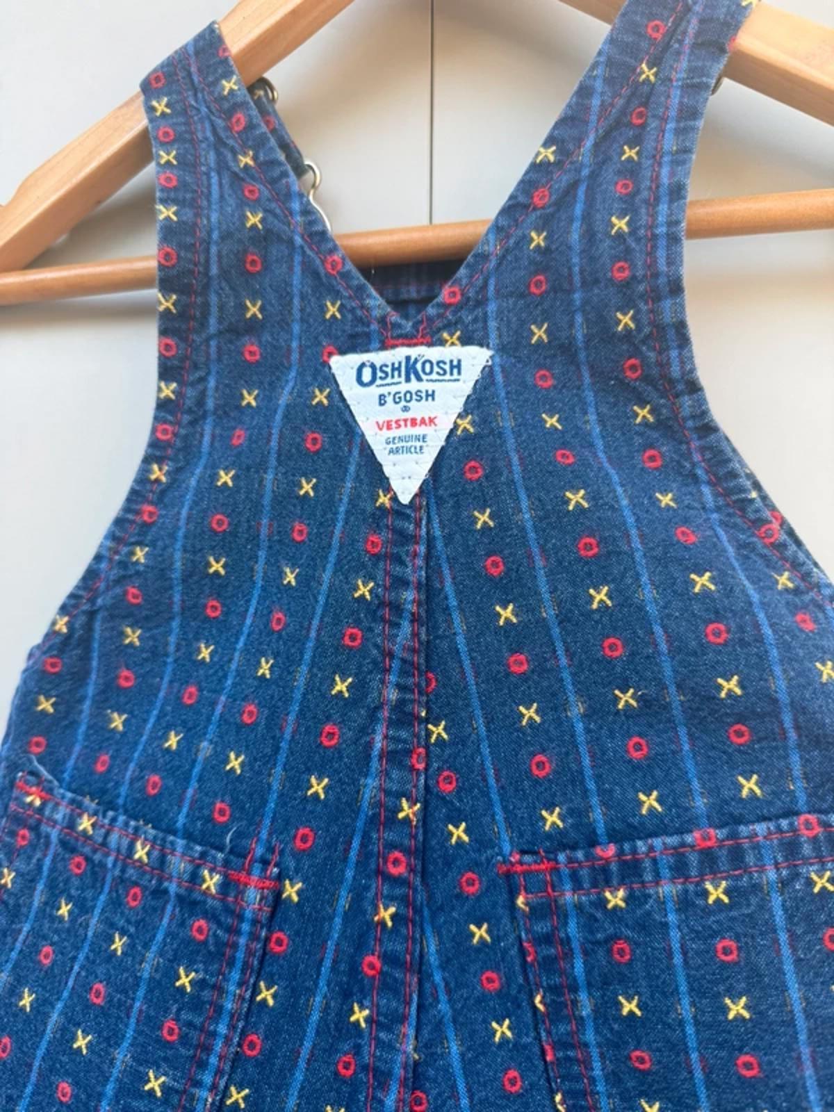 RARE Oshkosh Vintage 80s USA Shortall Dungarees XO’s 6/9M