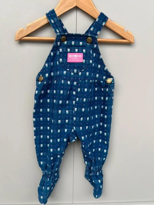 Oshkosh Vintage Floral Dungarees 3/6M
