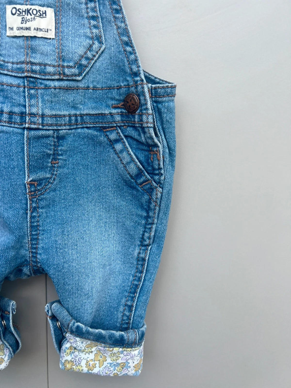Oshkosh Floral Dungarees 3M
