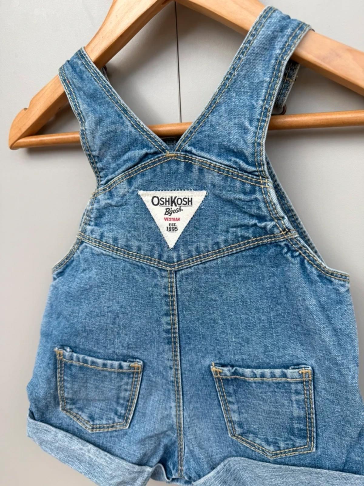 Oshkosh Denim Shortall Dungarees 6M