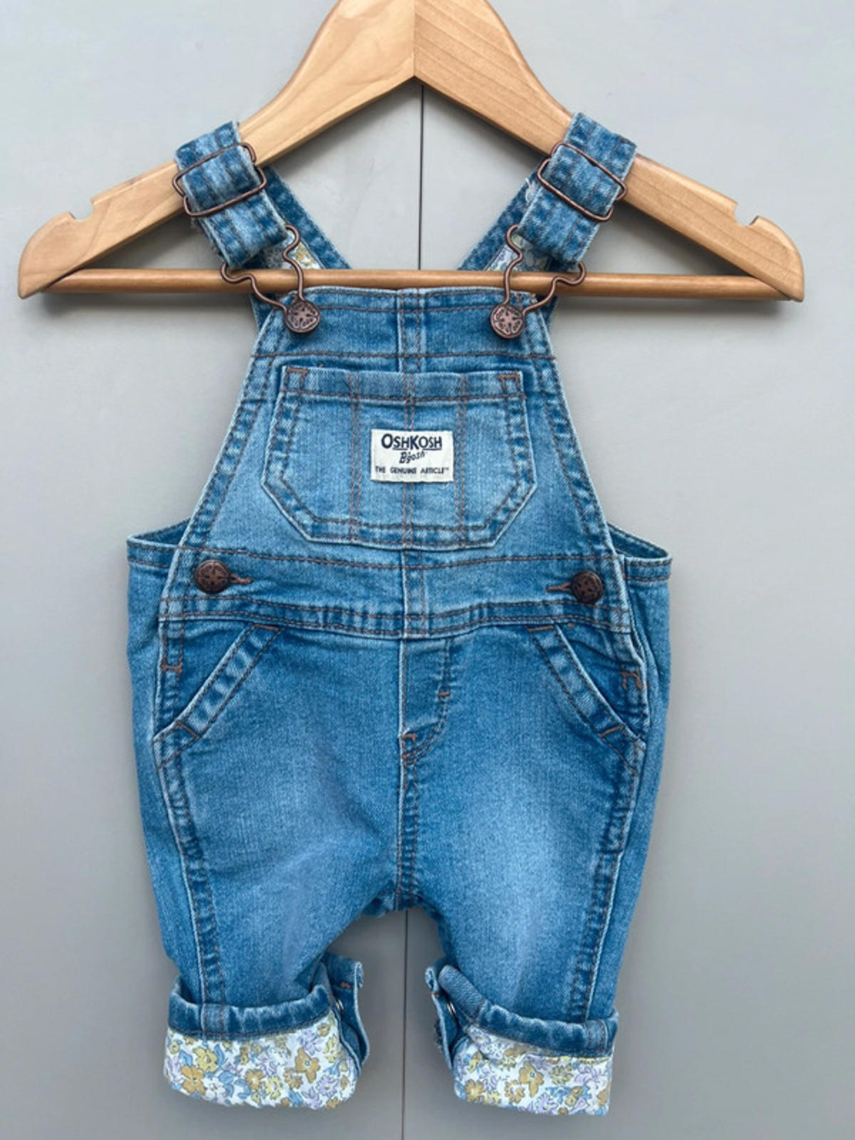 Oshkosh Floral Dungarees 3M