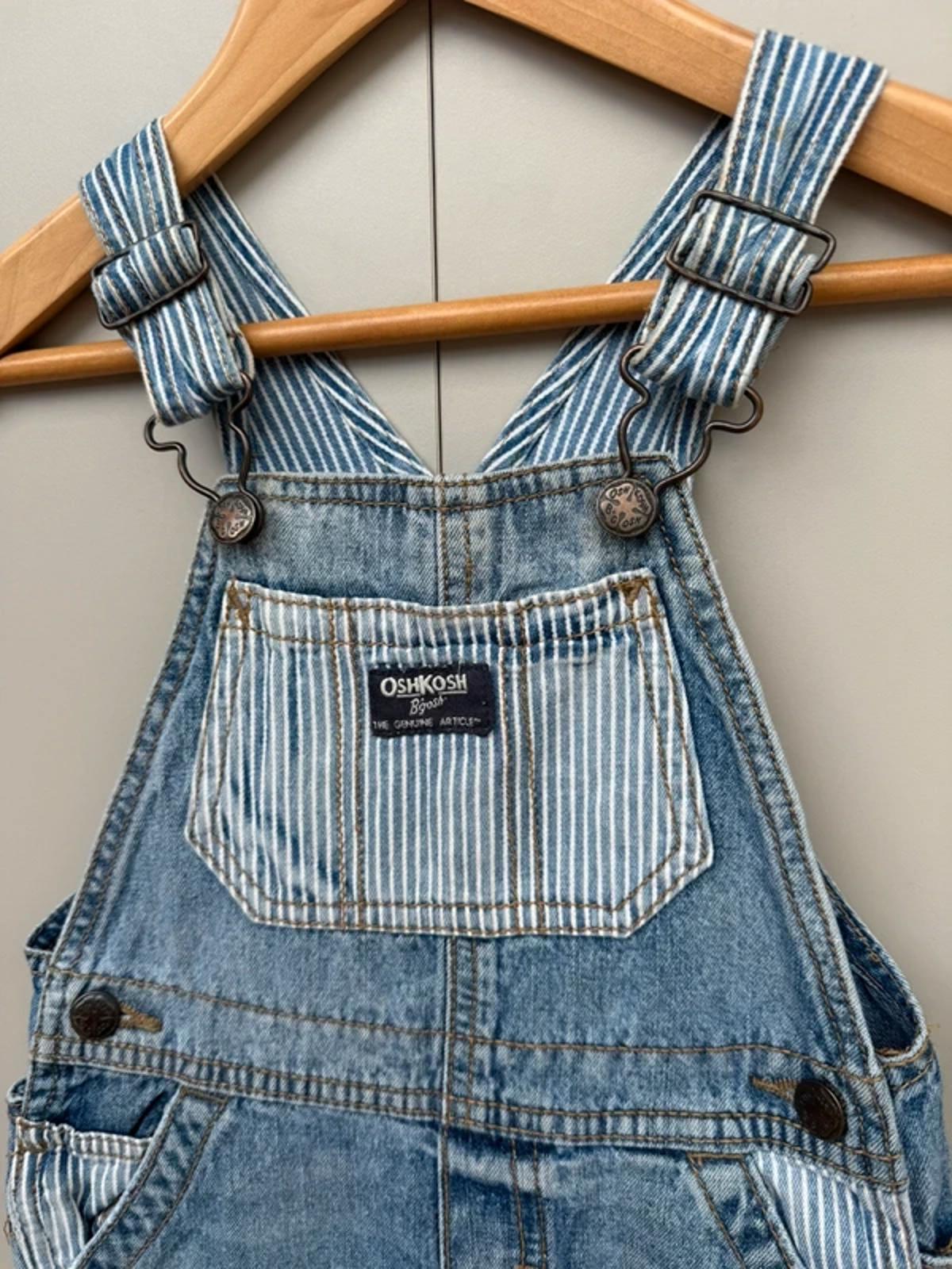 Oshkosh Denim Striped Dungarees 24M