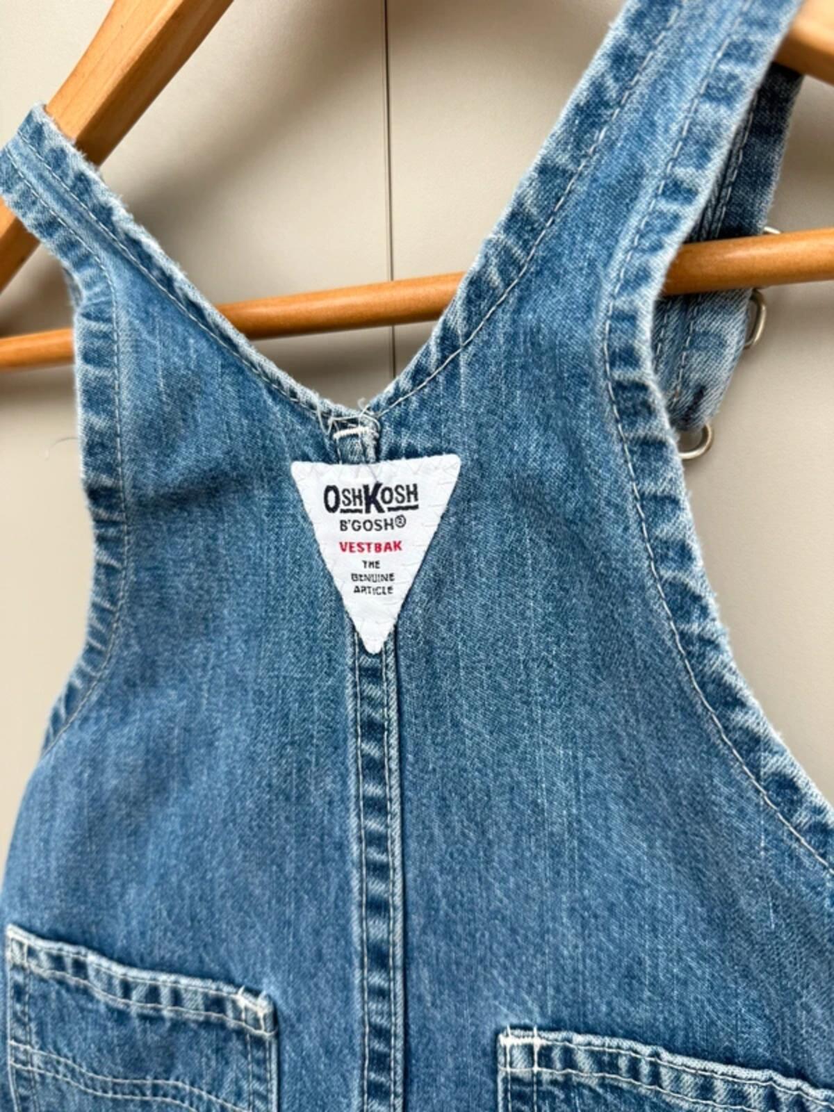 Oshkosh Vintage 90s Denim Shortalls 12M