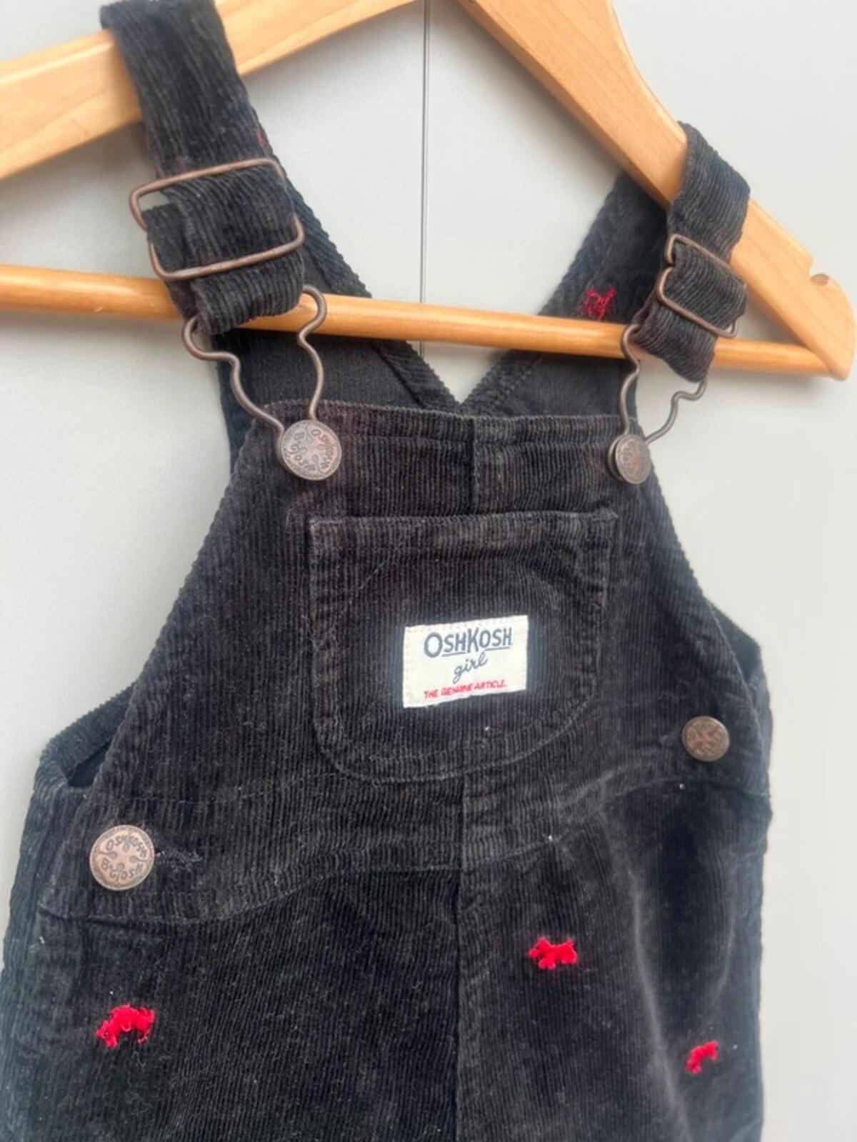 Oshkosh Corduroy Scottie Dog Dress 9M