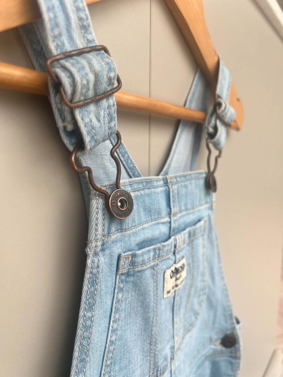 Oshkosh Lace Denim Shortalls 5T