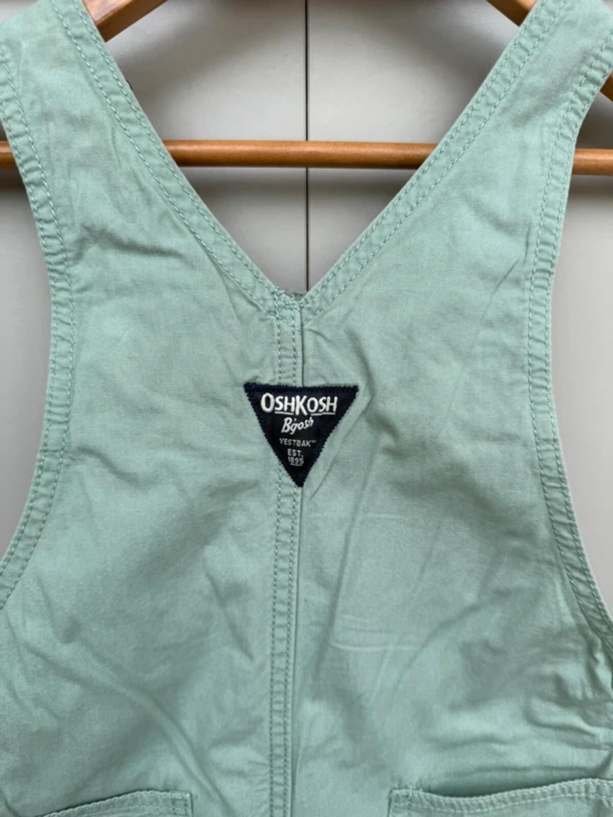 Oshkosh Green Cotton Dungarees 4T
