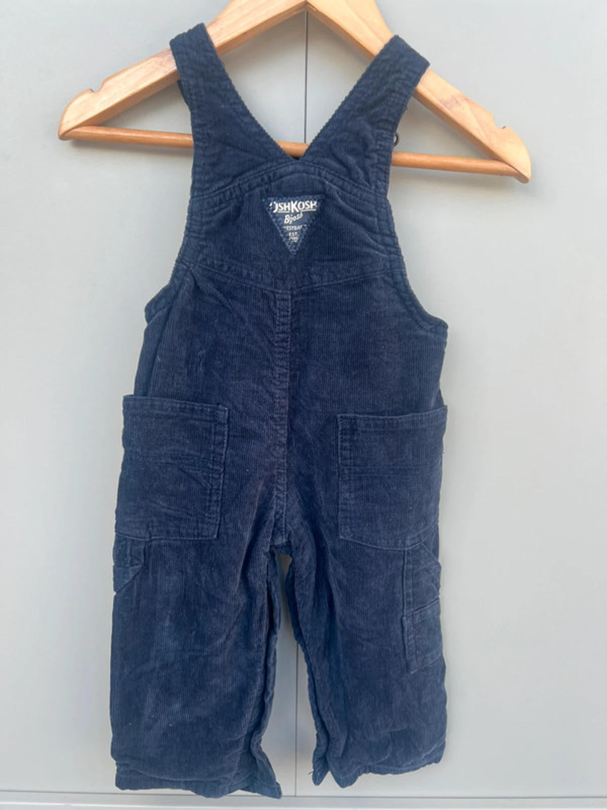 Oshkosh Navy Corduroy Dungarees 9M