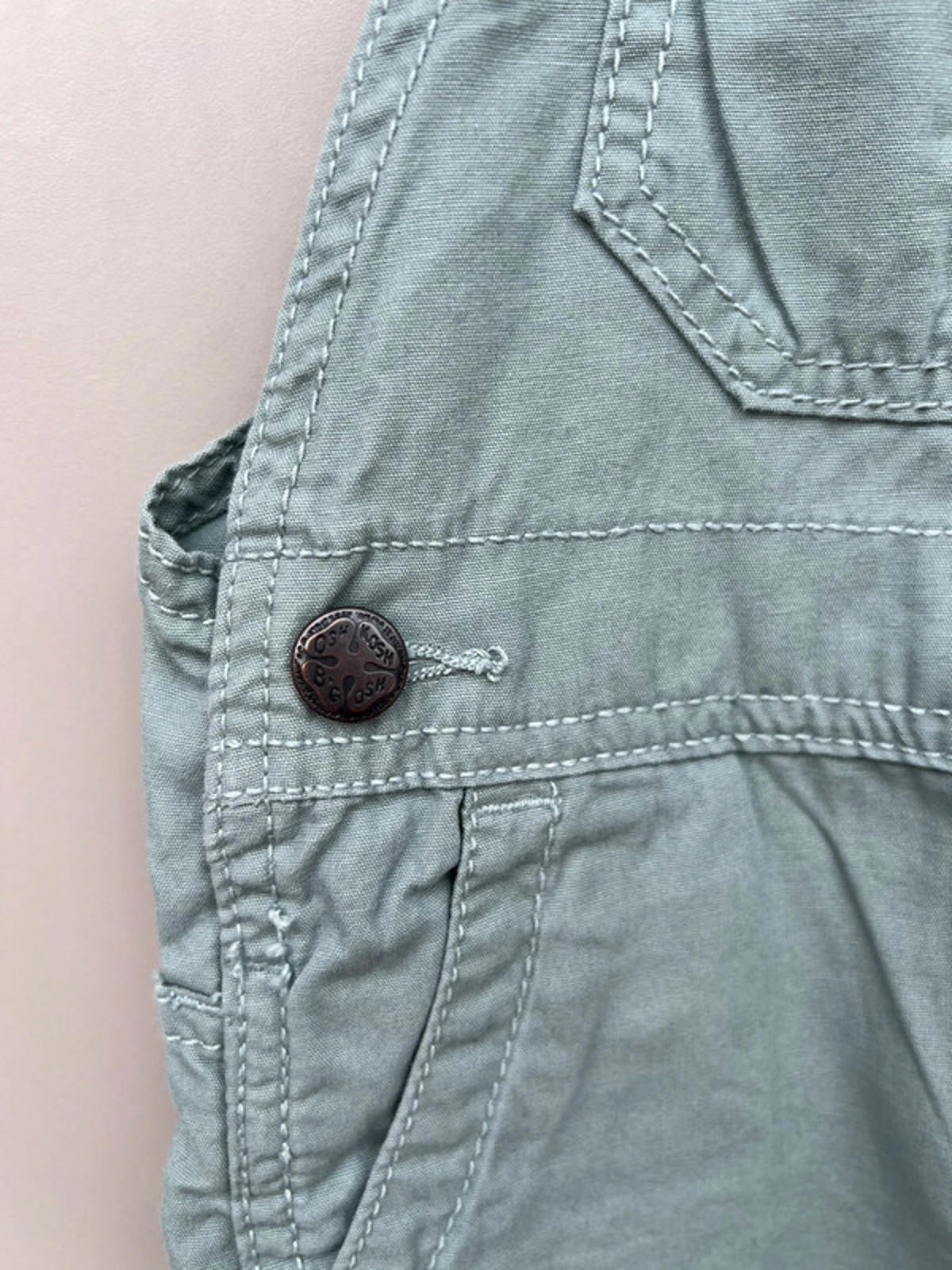 Oshkosh Sage Green Dungarees 24M