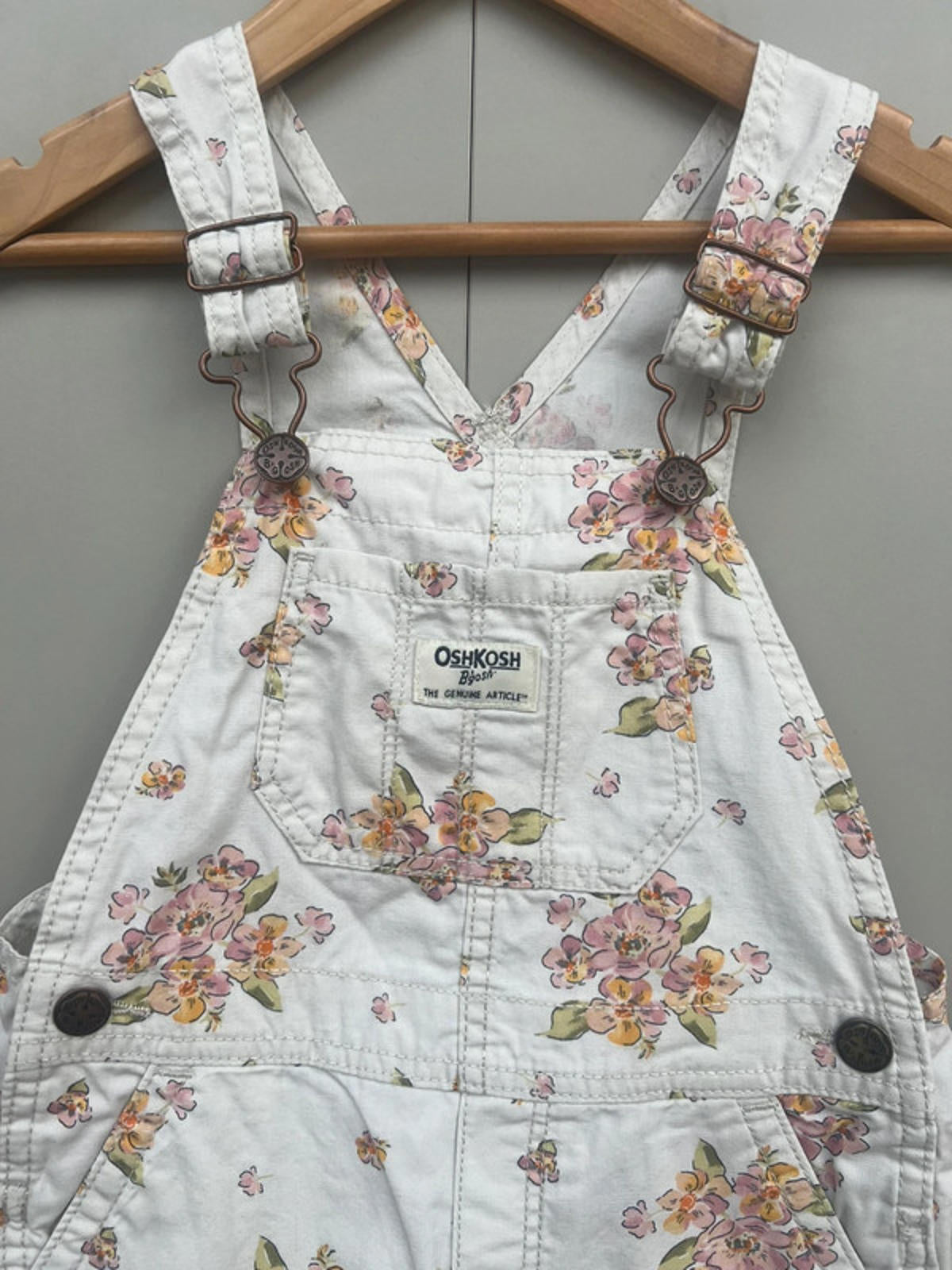 Oshkosh Floral Shortalls 4T