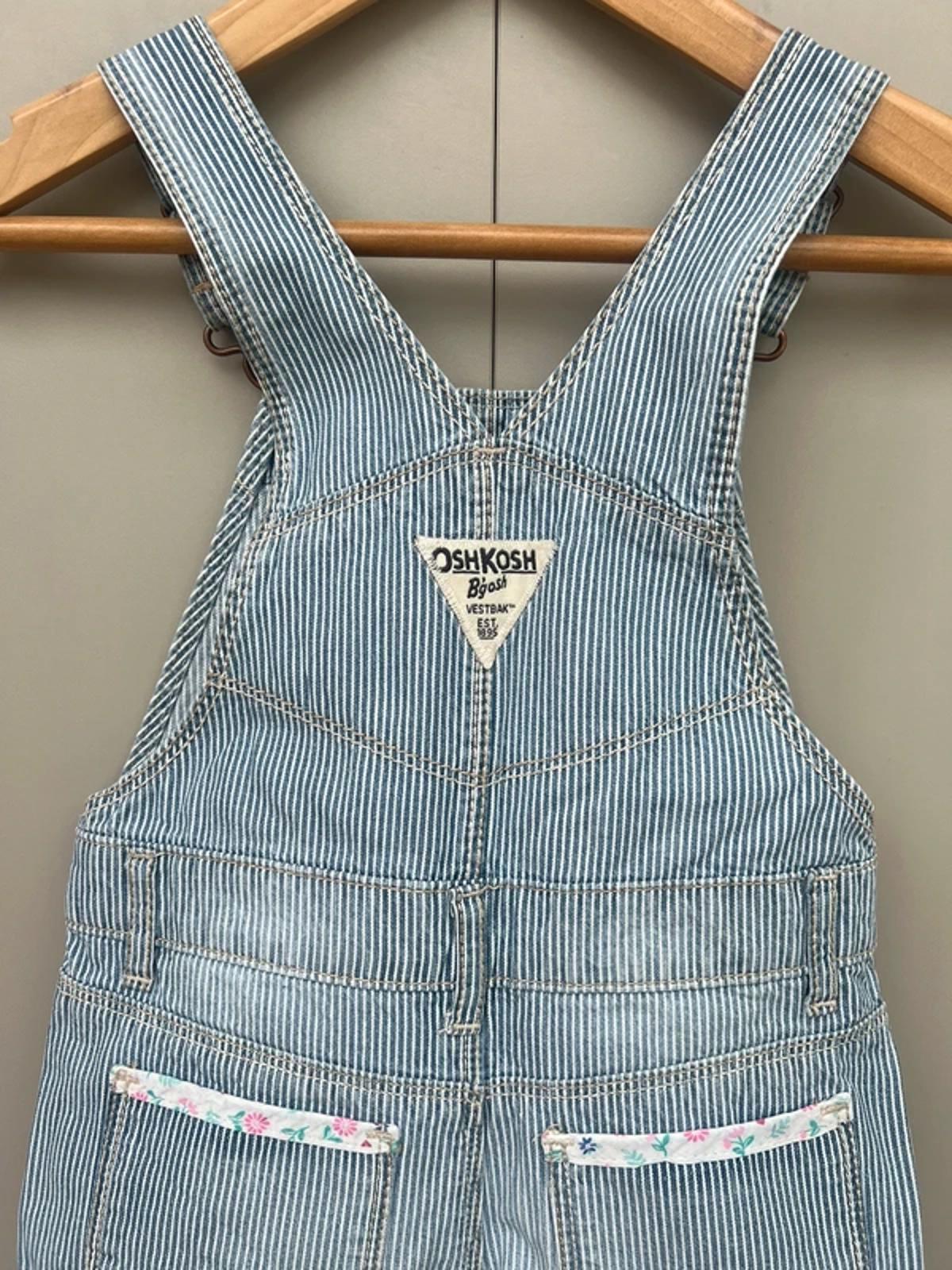 Oshkosh Striped Shortall Dungarees 24M