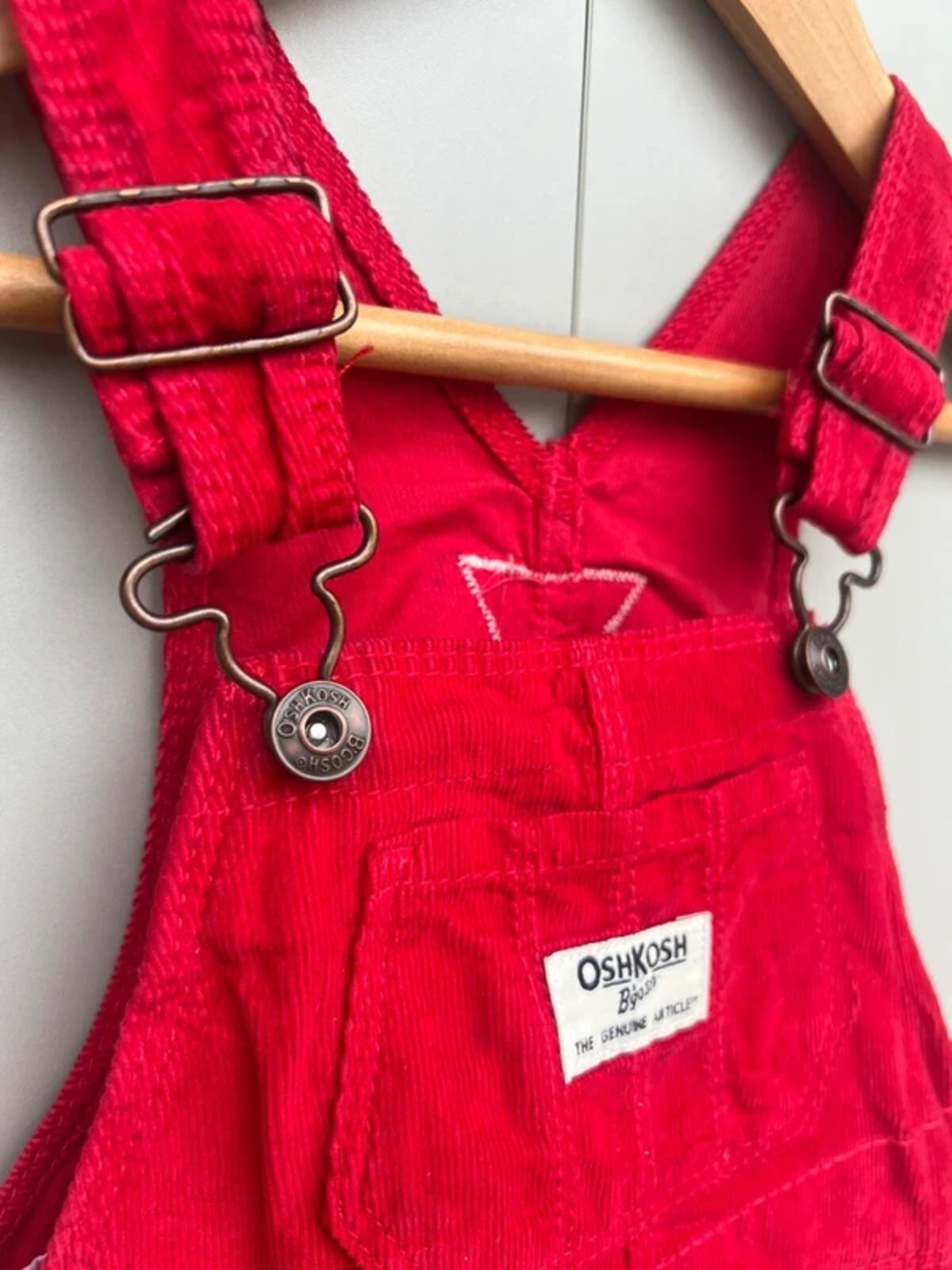Oshkosh Red Corduroy Dress 3T
