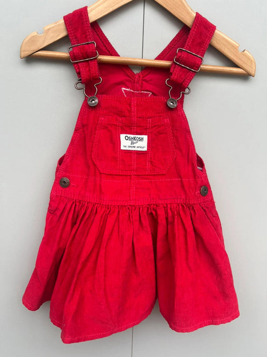 Oshkosh Red Corduroy Dress 3T