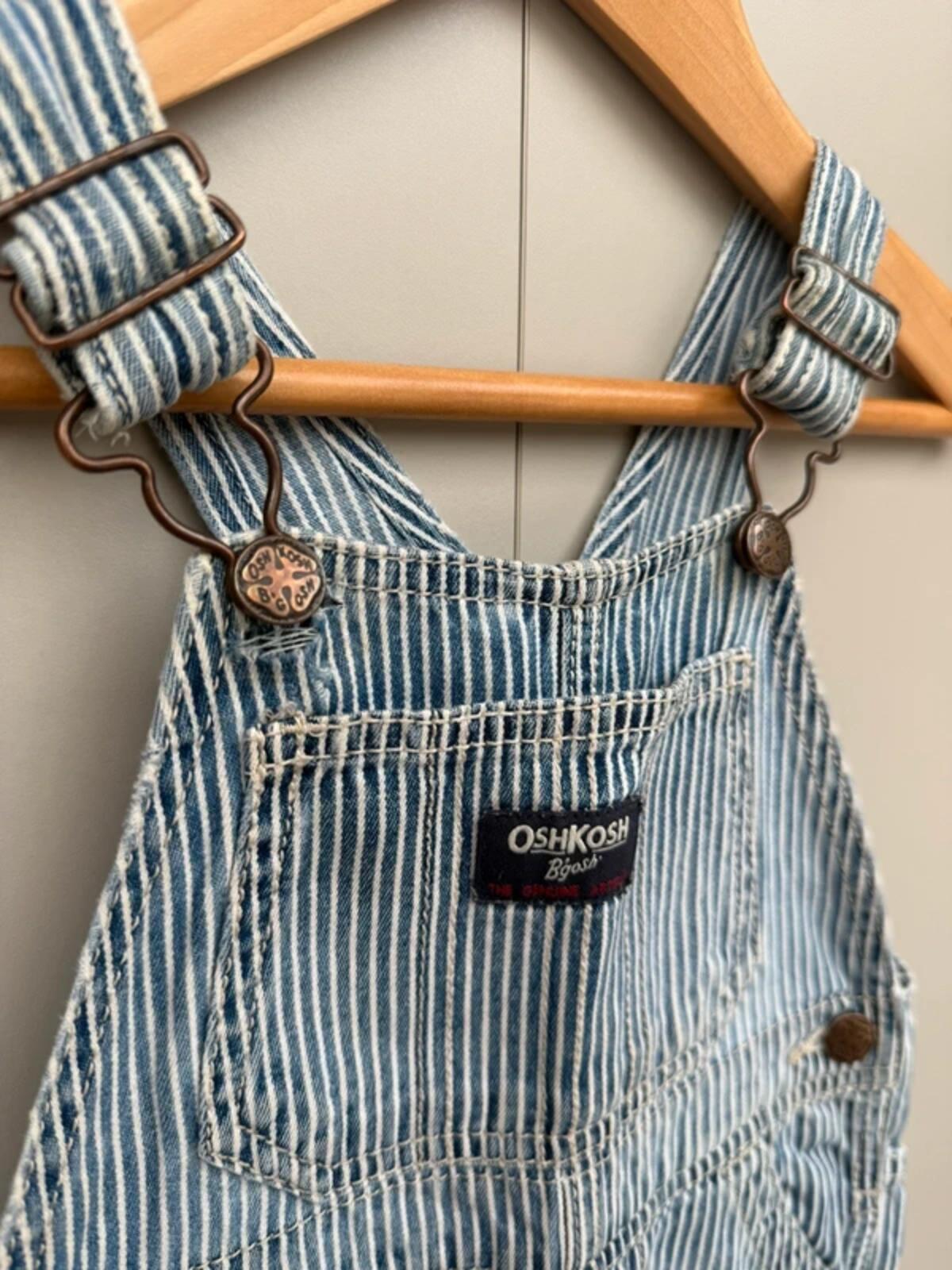 Oshkosh Hickory Shortall Dungarees 18M