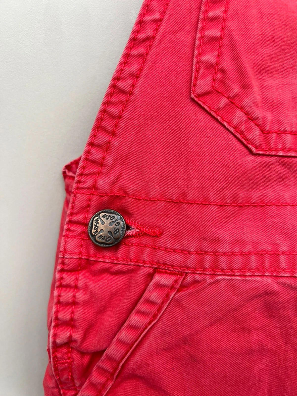 Oshkosh Red Cargo Dungarees 18M