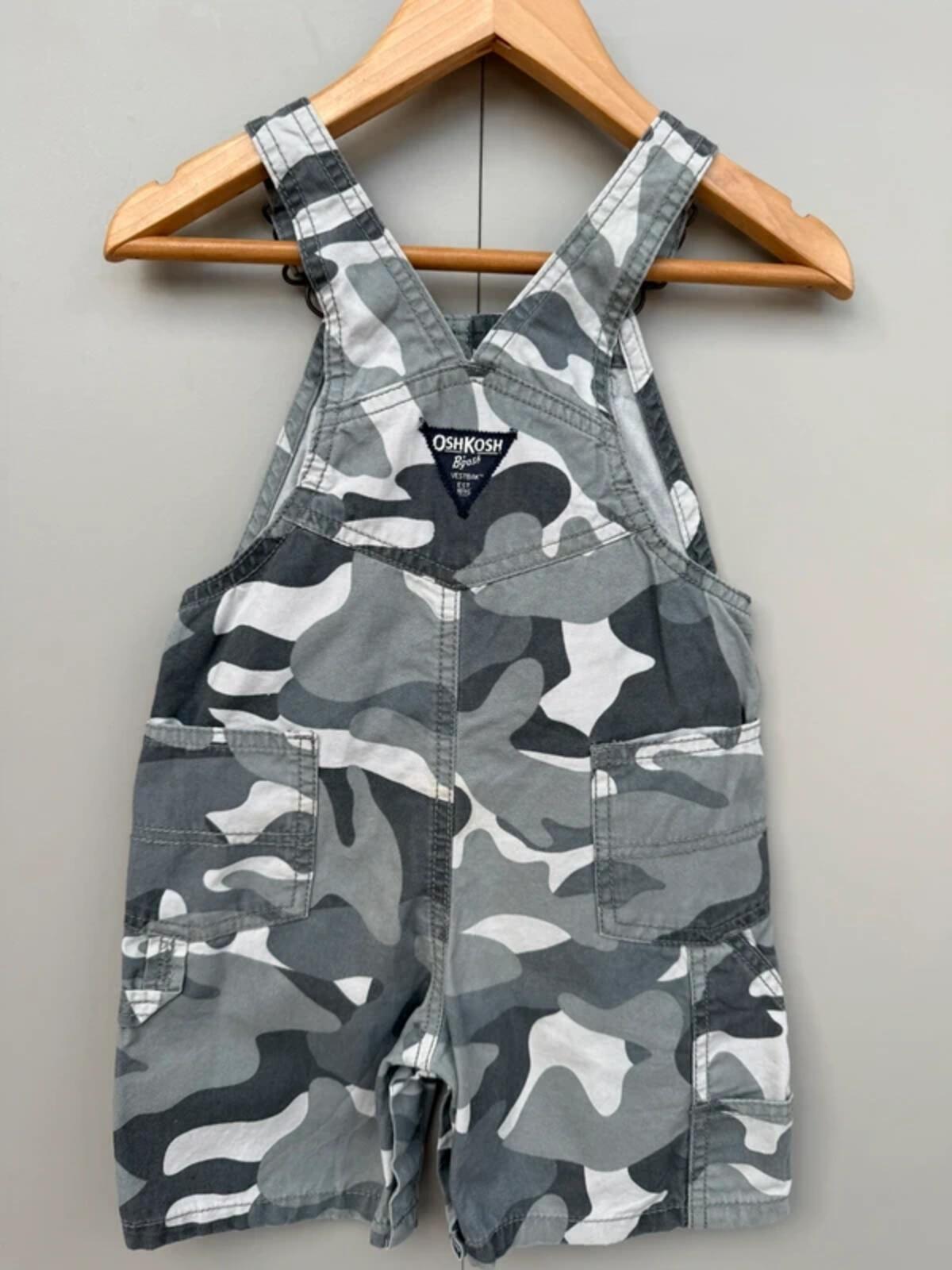 Oshkosh Camouflage Shortall Dungarees 24M