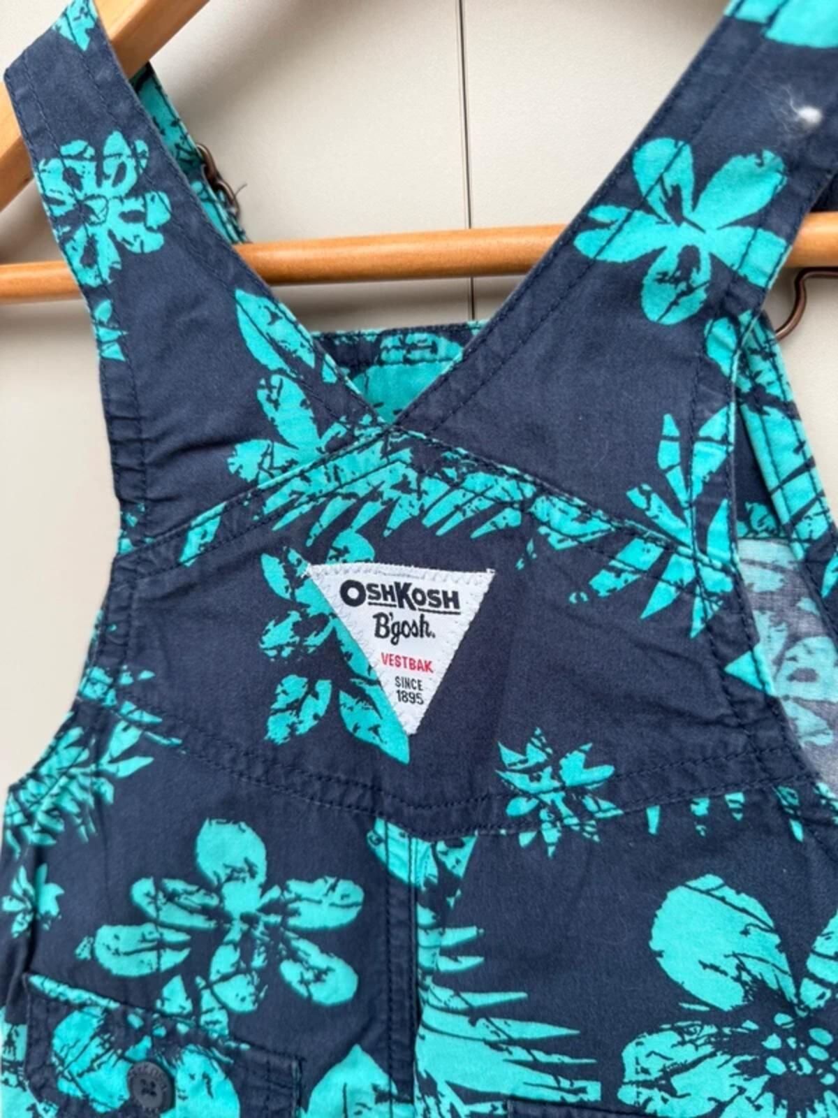Oshkosh Hawaii Shortall Dungarees 12M