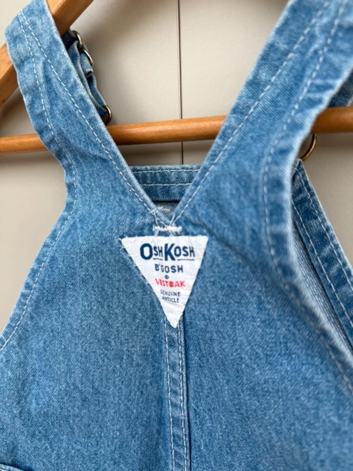 Oshkosh Vintage 80s USA Denim Shortalls 6/9M