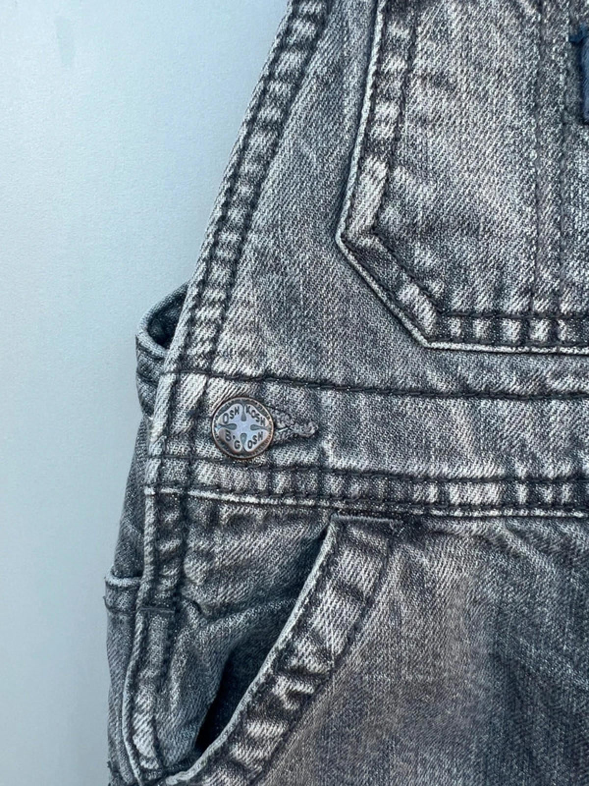 Oshkosh Charcoal Dungarees 9M