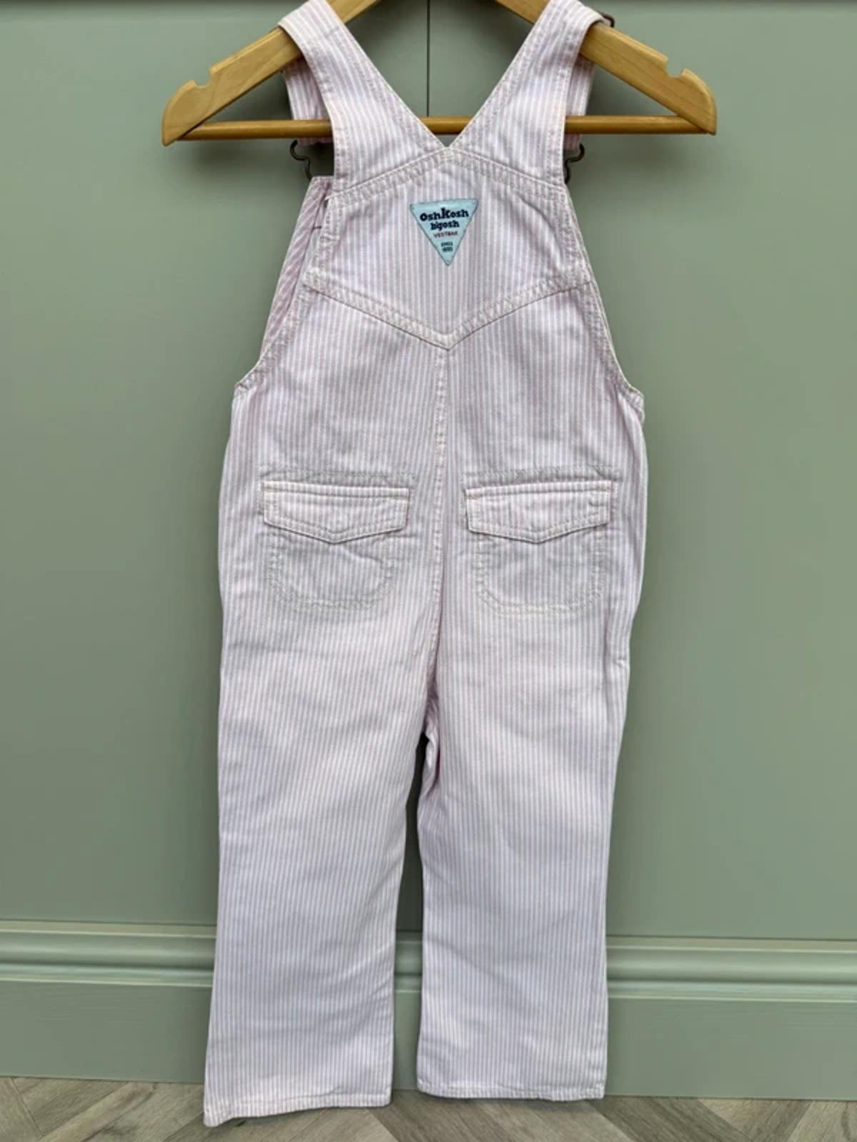Oshkosh Vintage Hickory Rose Dungarees 4T