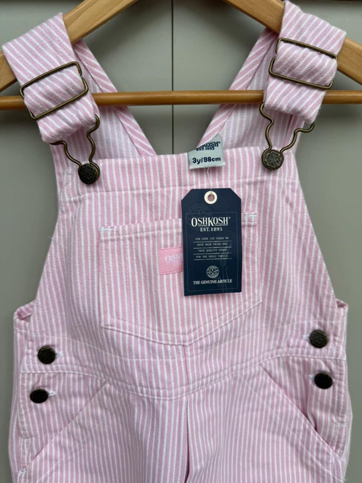 Oshkosh Vintage Rose Hickory Dungarees 3T