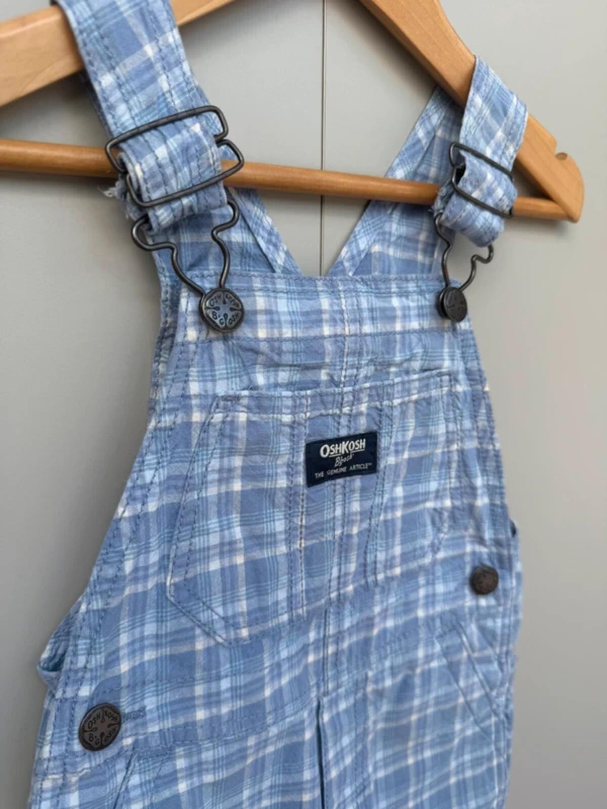 Oshkosh Check Shortall Dungarees 2T