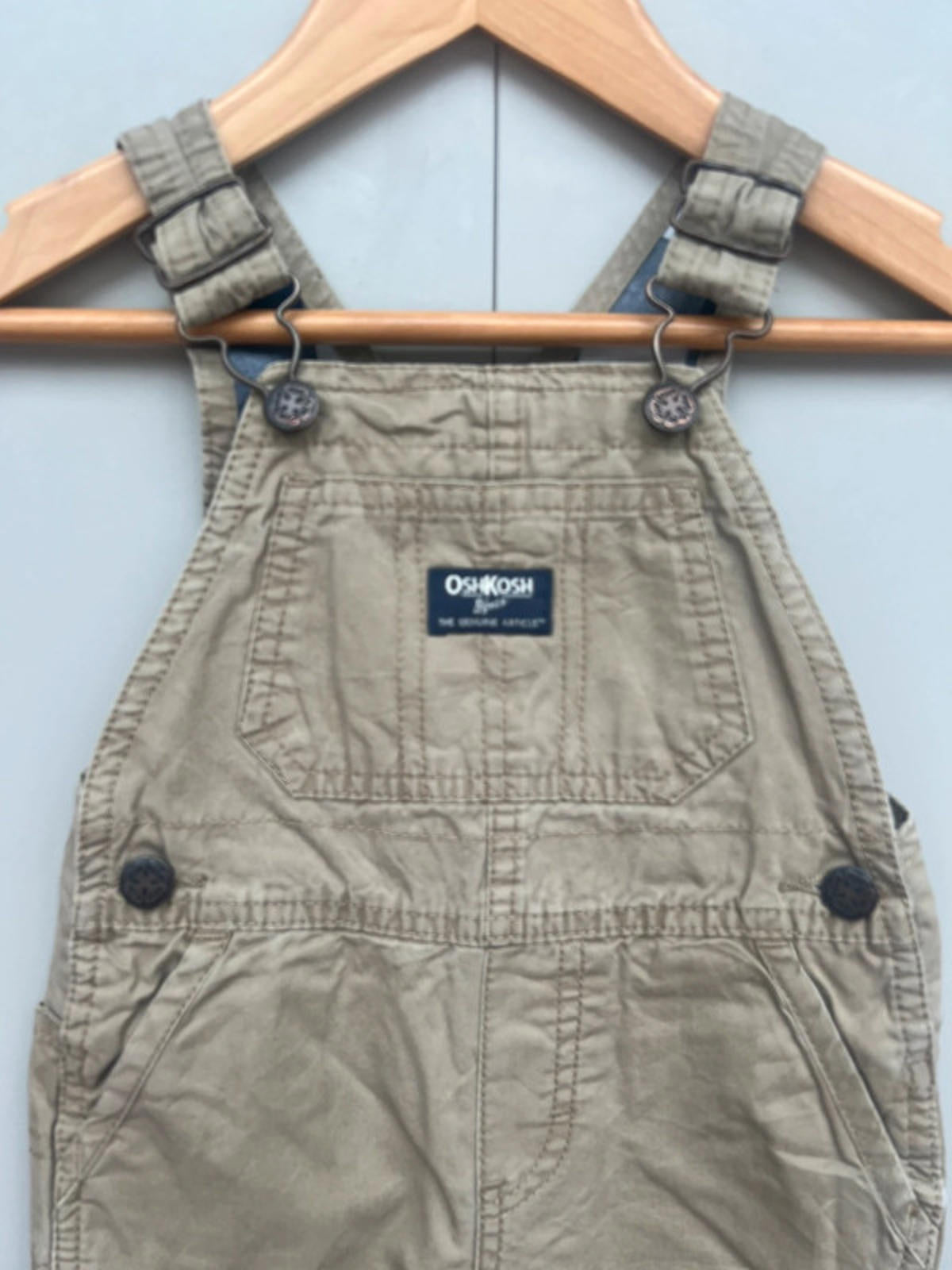 Oshkosh Beige Cargo Dungarees 9-12 M