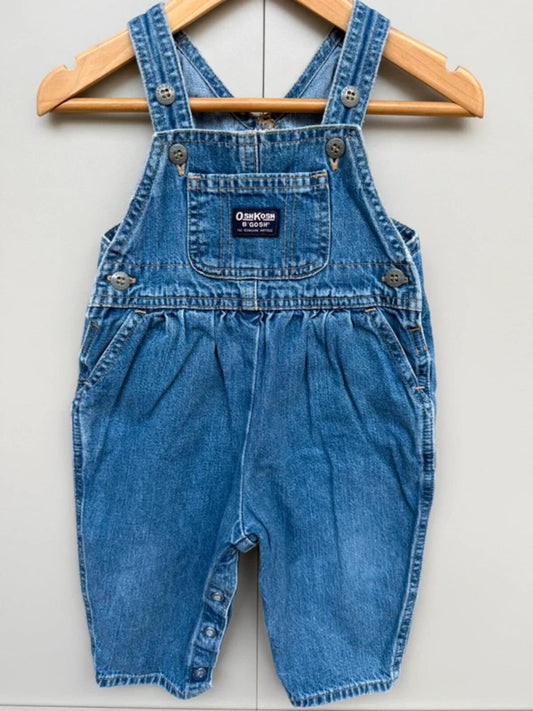 Oshkosh Vintage Denim Bubble Dungarees 12M