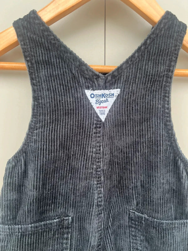 Oshkosh Black Corduroy Dungarees 9M