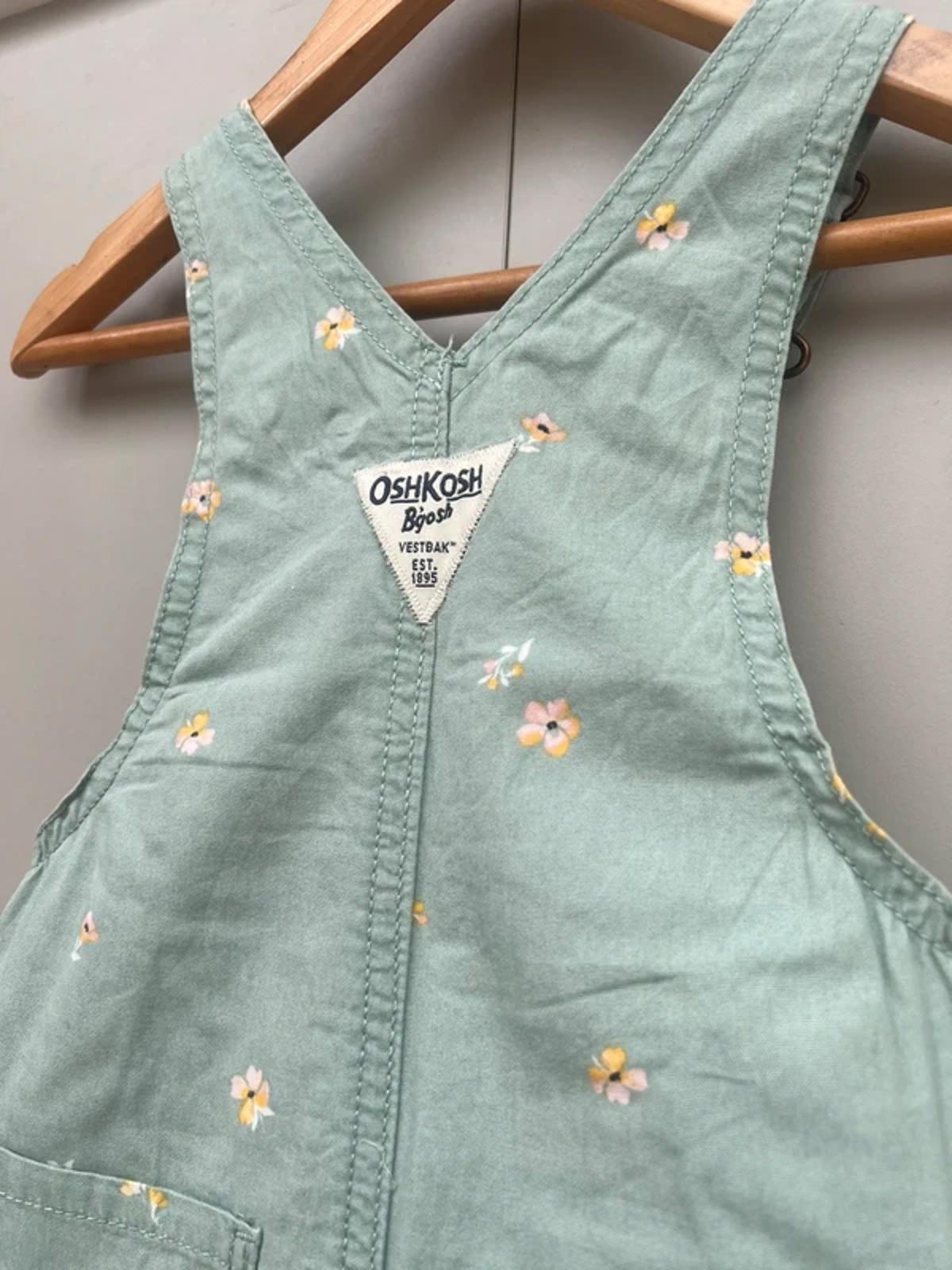 Oshkosh Floral Dungaree Shortalls 18M