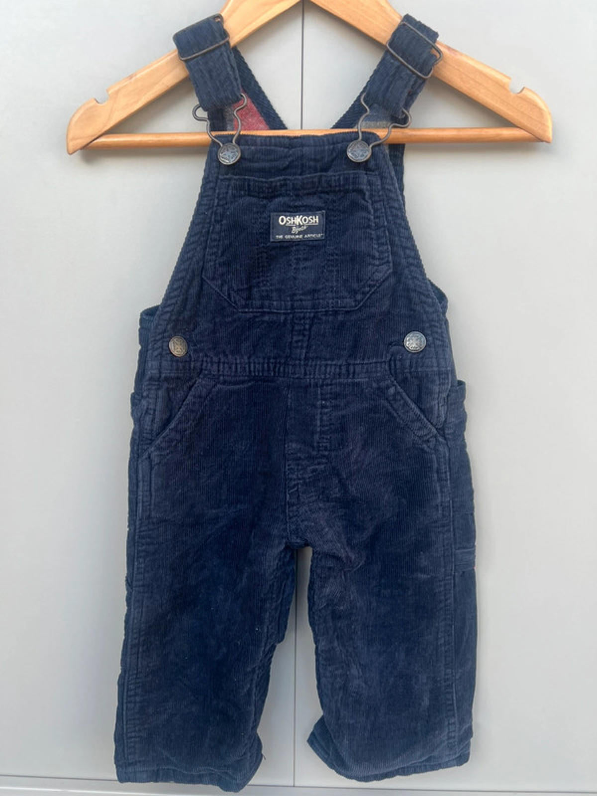 Oshkosh Navy Corduroy Dungarees 9M