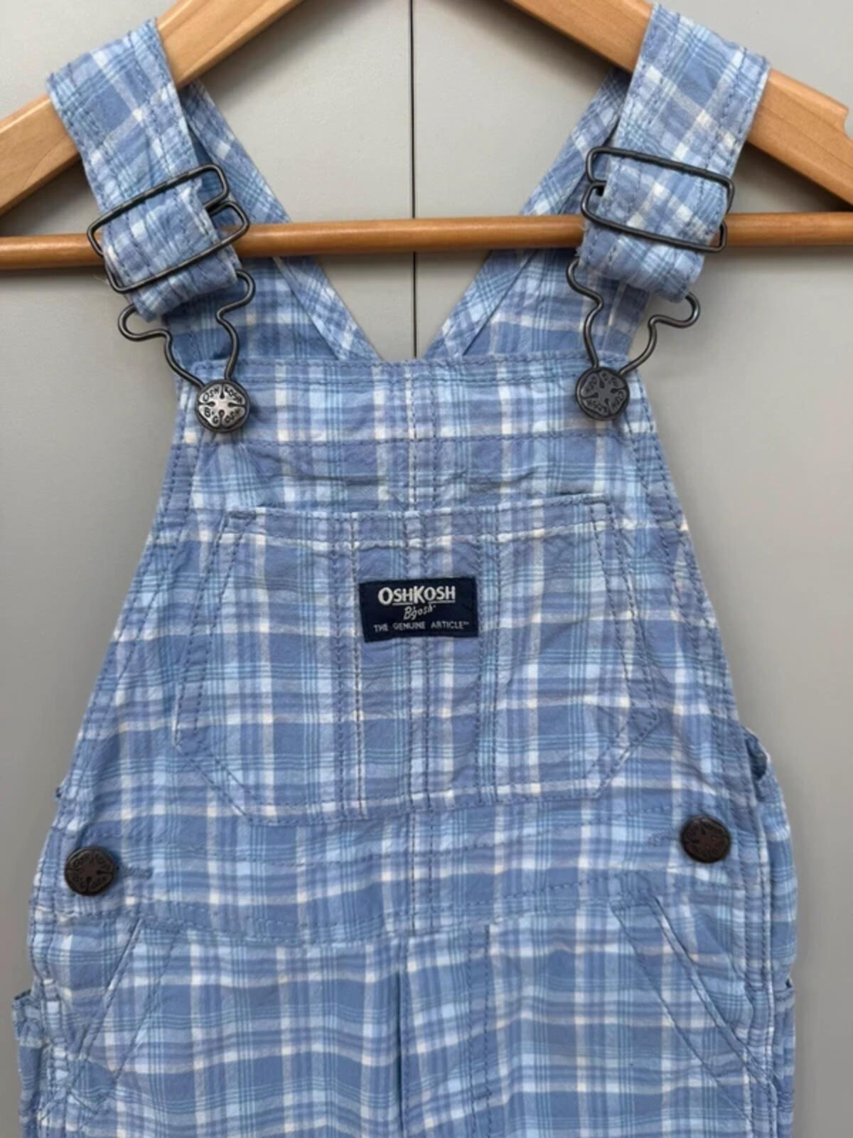 Oshkosh Check Shortall Dungarees 2T
